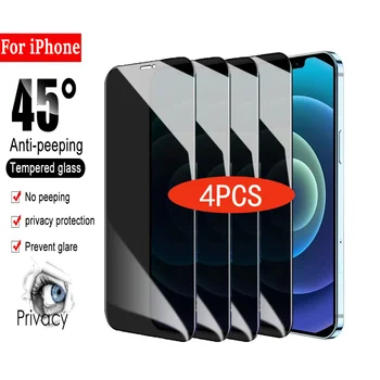 1-4Pcs 30D Privatumo Ekrano Apsaugos IPhone 12 Pro Max 13Mini Anti-spy Apsauginis Stiklas 