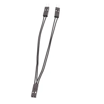 10vnt DuPont linija 2.54 mm 2pin moterų dual 2pin male kabeliai, LED Kabineto dupont jumper wire 