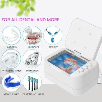 2023 Naujas Ultragarsinis Švaresnis Mašina Dantų Apsauga - Savarankiškai Pasirinkti Valymo Rūšių dantų Protezus Aligner Žiedas - 200ML