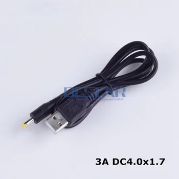 3A USB įkrovimo SROVĖS elektros kištukas laidas USB konvertuoti į 4.0*1,7 mm / DC 4017 Lizdas su laido jungties kabelis 2pin