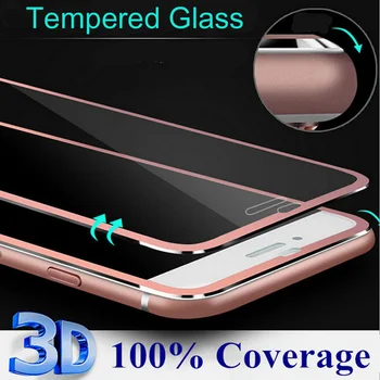 3D Išlenkti Titano Lydinio Krašto Pilnas draudimas 9H Grūdintas Stiklas Screen Protector, iPhone 6 6S 7 8 Plus XS 11 12 mini Pro MAX