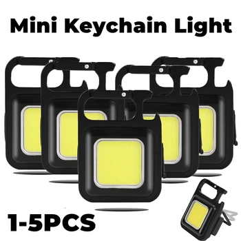 5vnt Nešiojamų Pultelio Šviesos USB Įkrovimo Mini Žibintuvėlis LED Dirbti Naktį Žibintai Kempingas Ne su Stipriu Magnetu