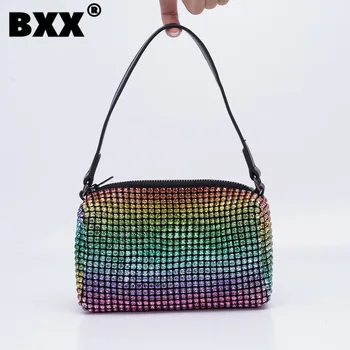 [BXX] Temperamentas Prabangos Dizaineris Nešiojamų Deimantų 2023 Mados Moterų Krepšys, Universalus Prekybos Piniginės Nešti Pečių Maišą GF4705