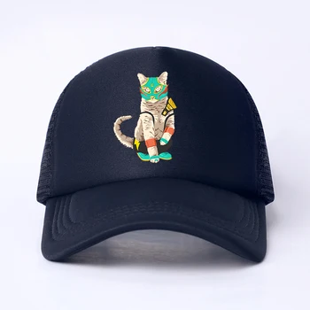 Japonų Anime Katė Atsitiktinis Paprasto Akių Beisbolo kepuraitę Reguliuojamas Snapback Kepurės Moterims, Vyrams, Hip-Hop 