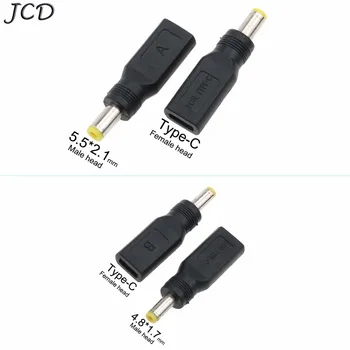JCD DC 5.5 * 2.1 mm Male Maitinimo Lizdas USB 3.1 C Tipo USB-C Tipo c Moterų 4.8 mm *1,7 mm male Micro-USB DC Maitinimo Jungties Adapteris