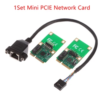 Kompiuterio Mini PCI-E Tinklo plokštė Laidinį 1000Mbps Tinklo plokštė Built-in Gigabit Ethernet RJ45 LAN Tinklo Adapterio plokštę