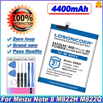 LOSONCOER BA822 4400mAh Baterija Meizu Note8 8 Pastaba M822Q M822H Didelės Talpos telefono Bateriją~Sandėlyje