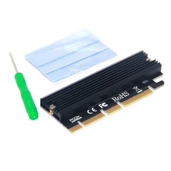 M. 2 NVME Pjesė PCIE į M2 Adapteris PCI Express GEN3 Didelės Spartos Suderinama PCIE X16 X8 X4 Lizdas LED Indikatorius 2230-2280 M2 SSD