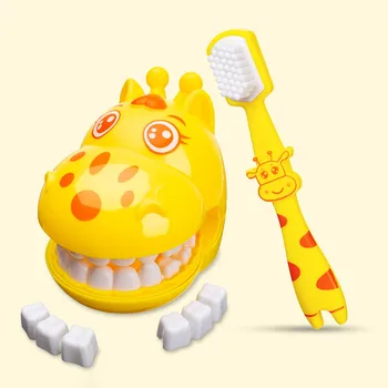 Mielas Žirafa Modeliavimo Dantų Gydytojas Žaislai, Vaidmenų Žaidimai, Nustatyti Dantų Šepetėliu Apsimesti Žaisti Ligoninės Vaikų Žaislai Vaikams Dovanos