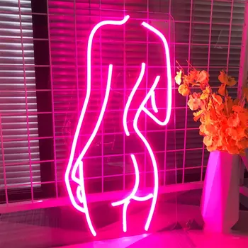 Moterų Kūno Lady Neoninis Ženklas Užsakymą LED Neon Light Sienos Meno Dekoro Juosta Parduotuvė Šalies Kabo Žibintai Lady Ženklų Žaidimų Kambarys