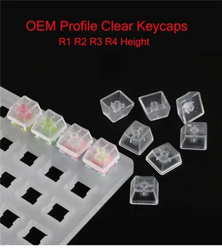 OEM Profilis ABS Aišku, Keycaps R1 R2 R3 R4, Aukštis, Apšvietimas RGB Tuščią Keycap Mx Jungiklis Mechaninė Klaviatūros Perjungimas Testeris Įrankis