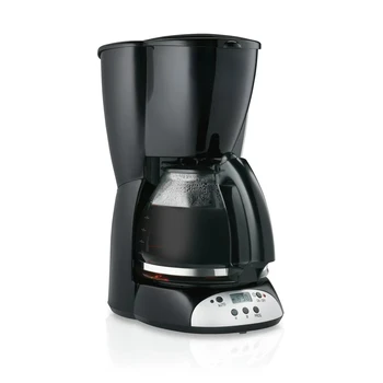 Programuojamas Kavos virimo aparatas, 12 Puodelių, Juoda, Modelis 49465R Slim žaliosios kavos priedai Espresso kavos virimo aparatas Šalto užvirinti cof