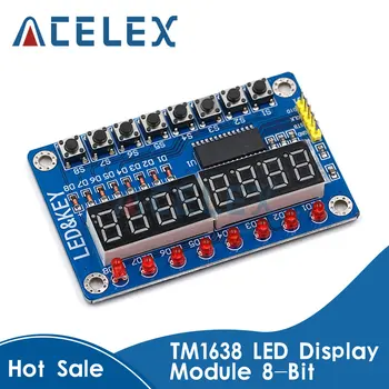 TM1638 Modulis Mygtuką Rodyti Naujas 8-Bitų Skaitmeninis LED Tube 8-Bitų