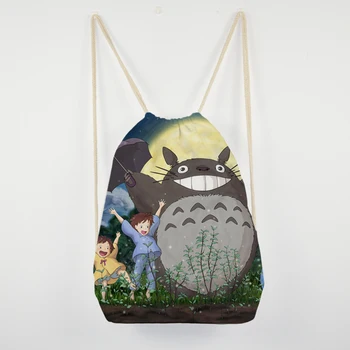 Totoro Studio Ghibli Hayao Miyazaki Shopper Bag Anime Krepšiai Animacinių Filmų Spausdinti Moterų Pirkinių Maišeliai, Eco Canvas Tote Maišą Moterų Rankinės