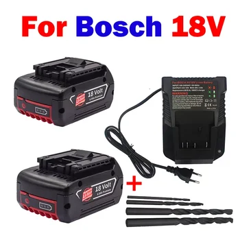 Įkroviklio Bosch Elektrinis Grąžtas 18V 6000 MAh Li-ion Baterijos BAT609, BAT609G, BAT618, BAT618G, BAT614, su Krovikliu