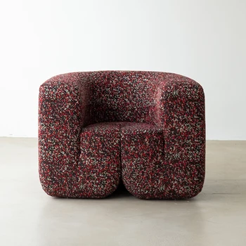 Šiaurės minimalistinio wave sofa-lova, dizaineris, kūrybos vieną laisvalaikio kėdė kambarį ju raudona sofa vienos kėdės ins