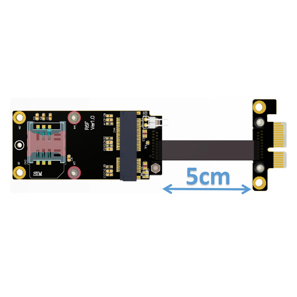 PCIe x1 išplėtimo laidą perduodama mini PCIe wireless kortelę mpcie kabelis PCIE Didelės spartos perdavimo