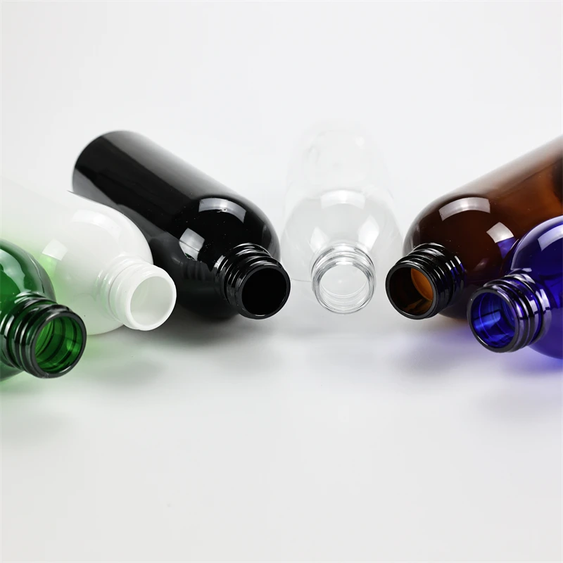 250ML X 25 tuščias apvalus peties plastikinis buteliukas su kairės ir dešinės jungiklis losjonas aliuminio siurblys nešiojamų konteinerių šampūnas