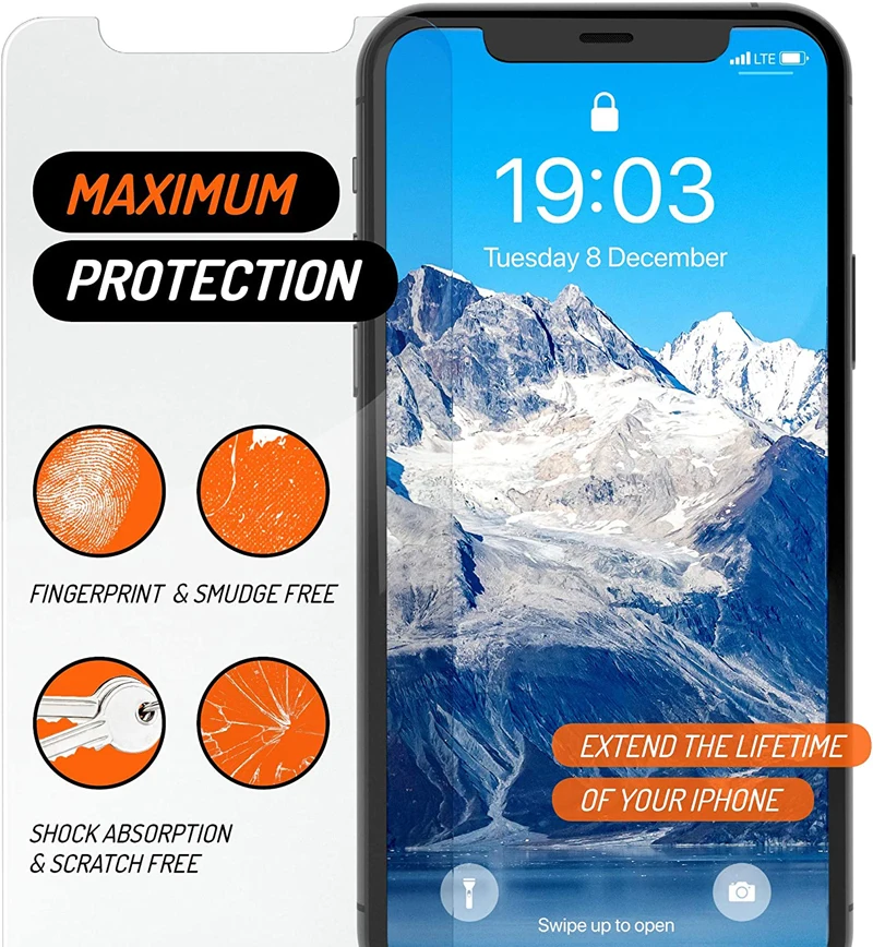 HD Grūdintas Stiklas iPhone 14 12 Pro Max Screen protector, su derinimo įrankis Sprogimų atveju, draugiškas stiklinio 100vnt