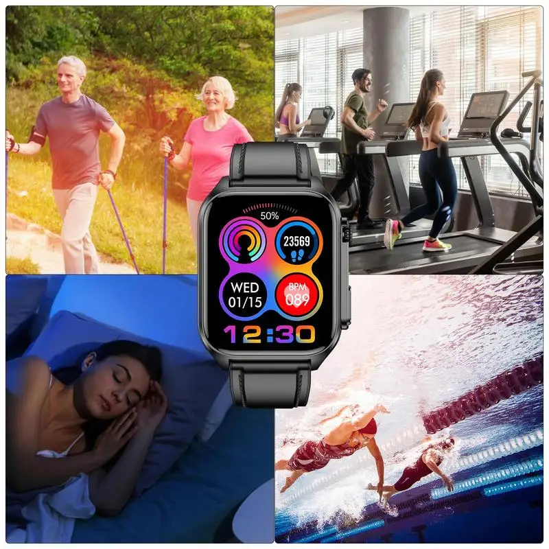 Smart Watch Kraujo Gliukozės Stebėti Smartwatch 2023 Naujas Kraujo Gliukozės Žiūrėti neinvazinis Kraujo Cukraus Bandymo Fitneso Žiūrėti