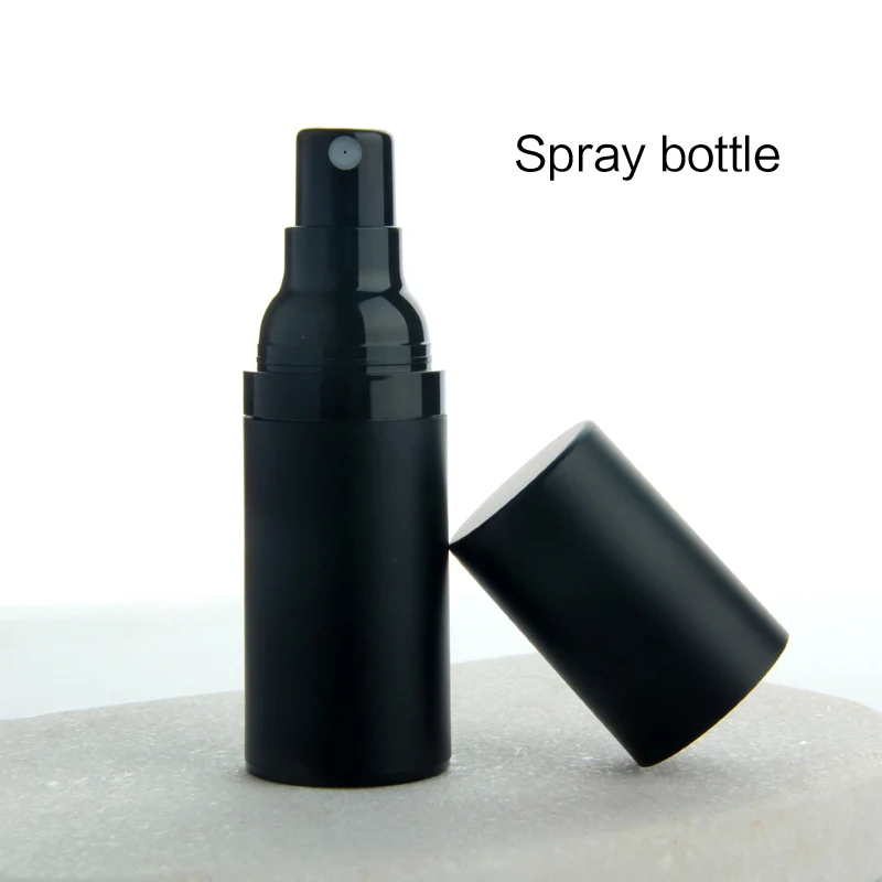 20PCS/daug 15ML 30Ml 50ML Tuščių Plastikinių Emulsija buteliukuose purškimo butelis, matinis juodas butelis vakuuminės Beoriu Siurblys Dulkių Konteineris