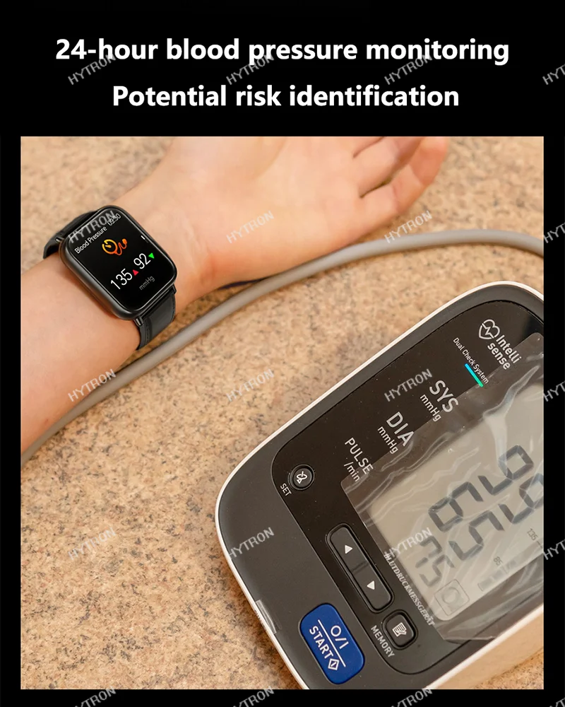 HYTRON Naujas EKG+PPG Smart Žiūrėti neinvaziniai Cukraus kiekis Kraujyje, Širdies ritmą, Kraujo Spaudimą, Kraujo Deguonies Miego Stebėjimo Smartwatch 2023