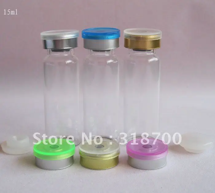 15ml, skaidraus stiklo buteliukas su silikoniniu kamščiu su flip dangtelis, 10 ml stiklo buteliukas, kosmetikos packging bakas