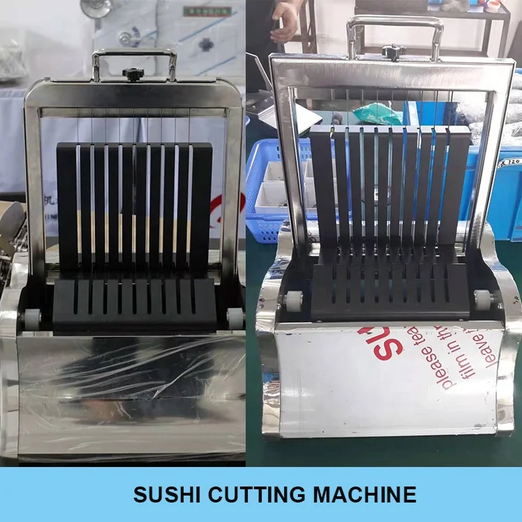 Aukštos Kokybės profesionalios nerūdijančio plieno korėjos Suši roll cutter pjovimo mašina